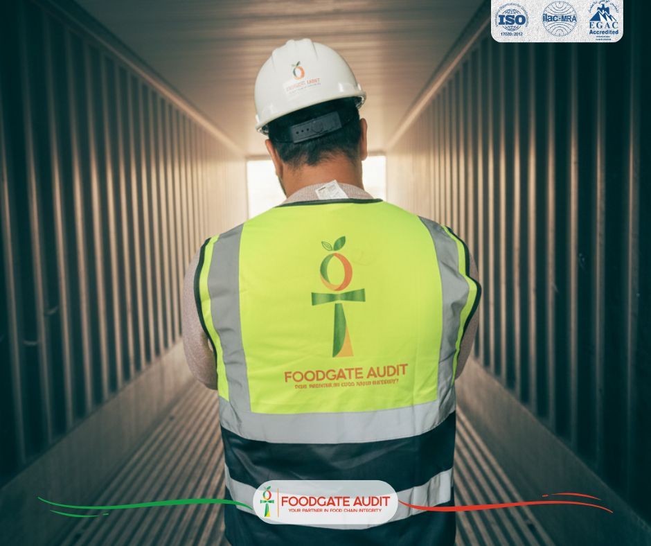 FoodGate supervisor inspecting a container during loading